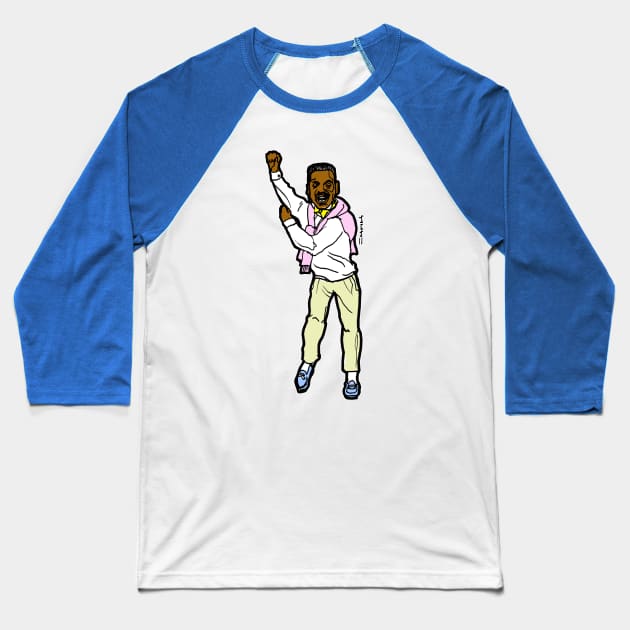 Fresh Prince Carlton Dance Baseball T-Shirt by sketchnkustom